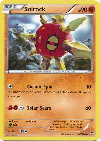 Solrock 64 146 Uncommon XY Base Set Singles Solrock 64 146 Uncommon XY Base Set Singles