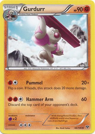 Gurdurr 66 146 Uncommon XY Base Set Singles Gurdurr 66 146 Uncommon XY Base Set Singles