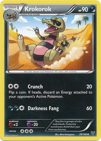 Krokorok 70 146 Uncommon XY Base Set Singles Krokorok 70 146 Uncommon XY Base Set Singles
