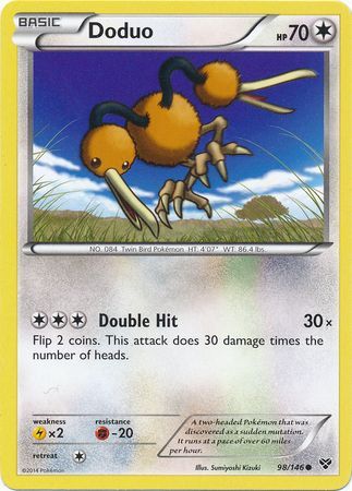 Doduo 98 146 Common XY Base Set Singles Doduo 98 146 Common XY Base Set Singles