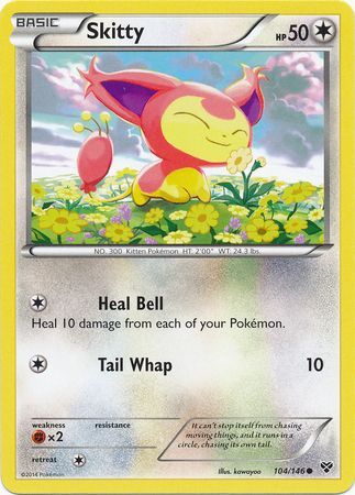 Skitty 104 146 Common XY Base Set Singles Skitty 104 146 Common XY Base Set Singles