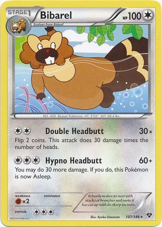 Bibarel 107 146 Rare XY Base Set Singles