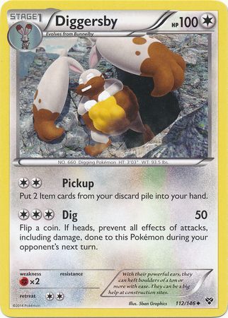 Diggersby 112 146 Uncommon XY Base Set Singles Diggersby 112 146 Uncommon XY Base Set Singles