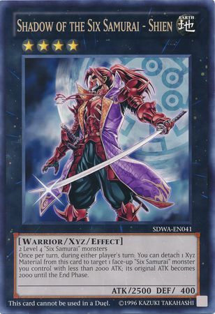 Shadow of the Six Samurai Shien SDWA EN041 Oversized Promo Yu Gi Oh Promo Cards Shadow of the Six Samurai Shien SDWA EN041 Oversized Promo Yu Gi Oh Promo Cards