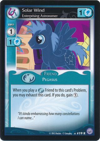 Solar Wind Enterprising Astronomer Friend 19R Rare Solar Wind Enterprising Astronomer Friend 19R Rare