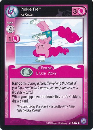 Pinkie Pie Ice Cutter Friend 46C Common My Little Pony Premiere Edition Pinkie Pie Ice Cutter Friend 46C Common My Little Pony Premiere Edition