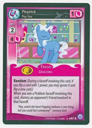 Pinprick Pop Star Friend 47R Rare Pinprick Pop Star Friend 47R Rare
