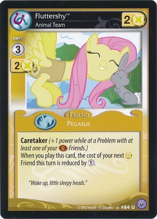 Fluttershy Animal Team Friend 84U Uncommon Fluttershy Animal Team Friend 84U Uncommon