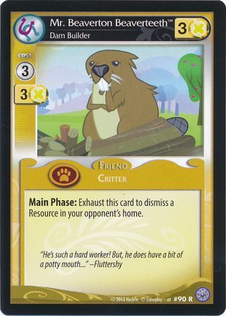 Mr Beaverton Beaverteeth Dam Builder Friend 90R Rare Mr Beaverton Beaverteeth Dam Builder Friend 90R Rare