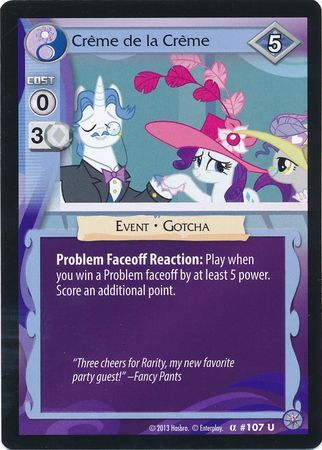 Creme de la Creme Event 107U Uncommon My Little Pony Premiere Edition Creme de la Creme Event 107U Uncommon My Little Pony Premiere Edition
