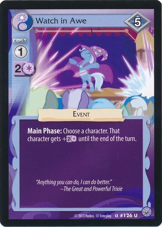 Watch in Awe Event 126U Uncommon My Little Pony Premiere Edition Watch in Awe Event 126U Uncommon My Little Pony Premiere Edition