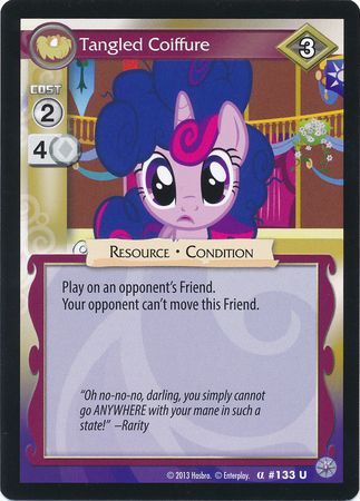 Tangled Coiffure Resource 133U Uncommon My Little Pony Premiere Edition Tangled Coiffure Resource 133U Uncommon My Little Pony Premiere Edition