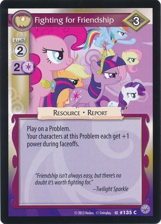 Fighting for Friendship Resource 135C Common My Little Pony Premiere Edition Fighting for Friendship Resource 135C Common My Little Pony Premiere Edition