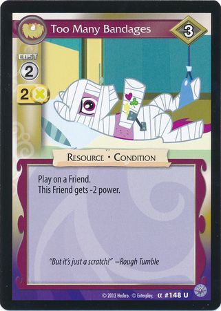 Too Many Bandages Resource 148U Uncommon My Little Pony Premiere Edition Too Many Bandages Resource 148U Uncommon My Little Pony Premiere Edition