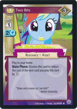 Two Bits Resource 151R Rare My Little Pony Premiere Edition Two Bits Resource 151R Rare My Little Pony Premiere Edition