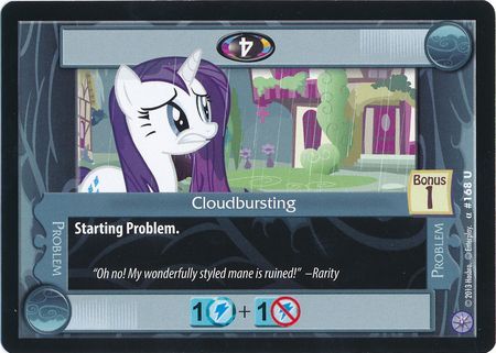 Cloudbursting Problem 168U Uncommon My Little Pony Premiere Edition Cloudbursting Problem 168U Uncommon My Little Pony Premiere Edition