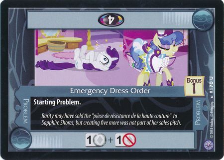 Emergency Dress Order Problem 170U Uncommon Emergency Dress Order Problem 170U Uncommon