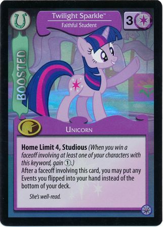 Twilight Sparkle Faithful Student Mane Character 4 Foil Twilight Sparkle Faithful Student Mane Character 4 Foil