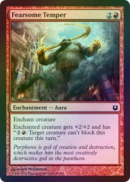 Fearsome Temper Foil Born of the Gods Foil Singles Fearsome Temper Foil Born of the Gods Foil Singles