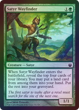 Satyr Wayfinder Foil Born of the Gods Foil Singles Satyr Wayfinder Foil Born of the Gods Foil Singles