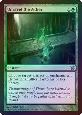 Unravel the Aether Foil Born of the Gods Foil Singles Unravel the Aether Foil Born of the Gods Foil Singles