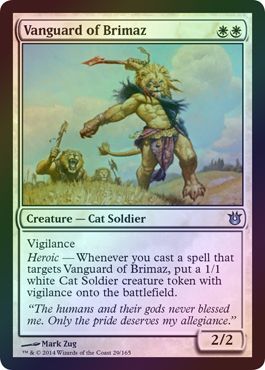 Vanguard of Brimaz Foil Born of the Gods Foil Singles Vanguard of Brimaz Foil Born of the Gods Foil Singles
