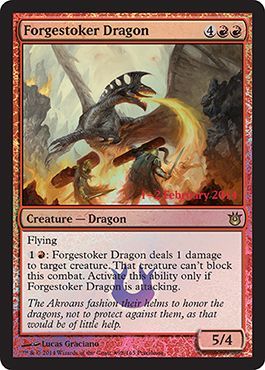 Forgestoker Dragon BNG Prerelease Foil Promo Magic The Gathering Promo Cards Forgestoker Dragon BNG Prerelease Foil Promo Magic The Gathering Promo Cards