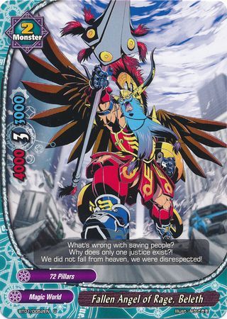Fallen Angel of Rage Beleth BT01 0052EN Uncommon UC FCBF Vol 1 Dragon Chief Fallen Angel of Rage Beleth BT01 0052EN Uncommon UC FCBF Vol 1 Dragon Chief
