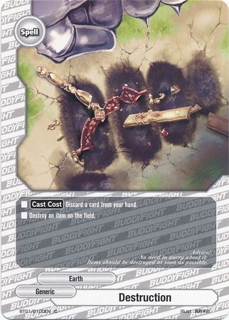 Destruction BT01 0100EN Common C FCBF Vol 1 Dragon Chief Destruction BT01 0100EN Common C FCBF Vol 1 Dragon Chief