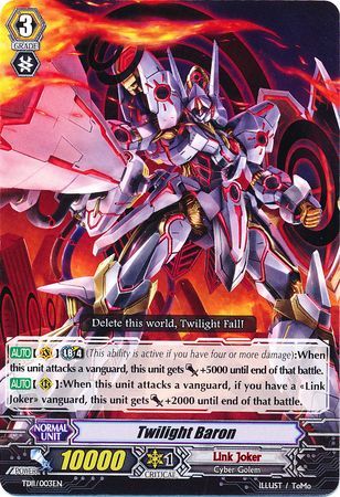 Twilight Baron TD11 003EN Trial Deck 11 Star vader Invasion Singles Twilight Baron TD11 003EN Trial Deck 11 Star vader Invasion Singles