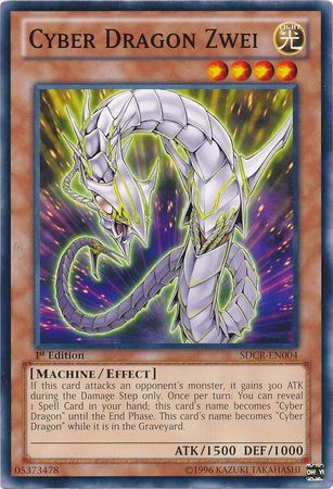 Cyber Dragon Zwei SDCR EN004 Common 1st Edition Cyber Dragon Zwei SDCR EN004 Common 1st Edition