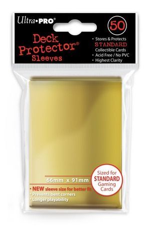 Ultra Pro Gold 50ct Standard Sized Sleeves UP84209 Sleeves Ultra Pro Gold 50ct Standard Sized Sleeves UP84209 Sleeves