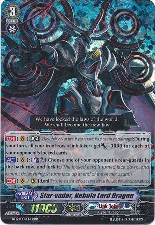 Star vader Nebula Lord Dragon BT12 005EN Triple Rare RRR Vol 12 Binding Force of the Black Rings Singles Star vader Nebula Lord Dragon BT12 005EN Triple Rare RRR Vol 12 Binding Force of the Black Rings Singles