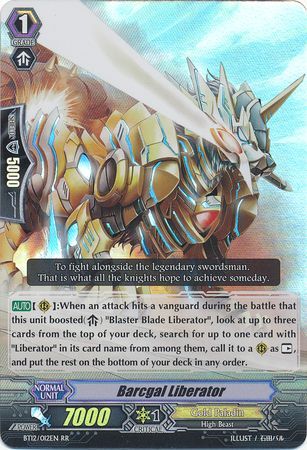 Barcgal Liberator BT12 012EN Double Rare RR Barcgal Liberator BT12 012EN Double Rare RR