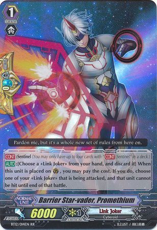 Barrier Star vader Promethium BT12 014EN Double Rare RR Barrier Star vader Promethium BT12 014EN Double Rare RR