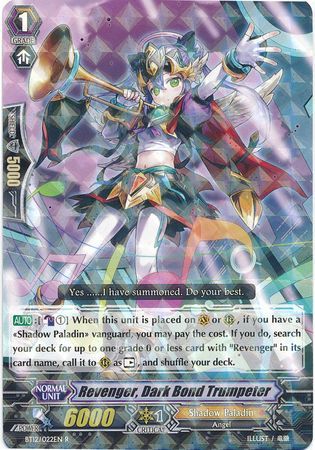 Revenger Dark Bond Trumpeter BT12 022EN Rare R Revenger Dark Bond Trumpeter BT12 022EN Rare R