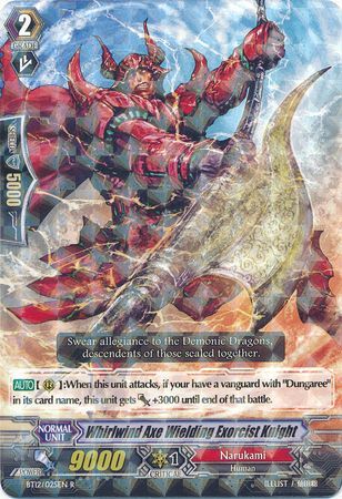 Whirlwind Axe Wielding Exorcist Knight BT12 025EN Rare R Vol 12 Binding Force of the Black Rings Singles Whirlwind Axe Wielding Exorcist Knight BT12 025EN Rare R Vol 12 Binding Force of the Black Rings Singles