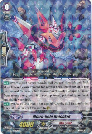 Micro hole Dracokid BT12 034EN Rare R Micro hole Dracokid BT12 034EN Rare R