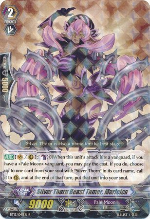 Silver Thorn Beast Tamer Maricica BT12 041EN Rare R Vol 12 Binding Force of the Black Rings Singles Silver Thorn Beast Tamer Maricica BT12 041EN Rare R Vol 12 Binding Force of the Black Rings Singles