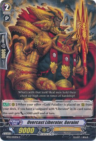 Overcast Liberator Geraint BT12 052EN Common C Overcast Liberator Geraint BT12 052EN Common C