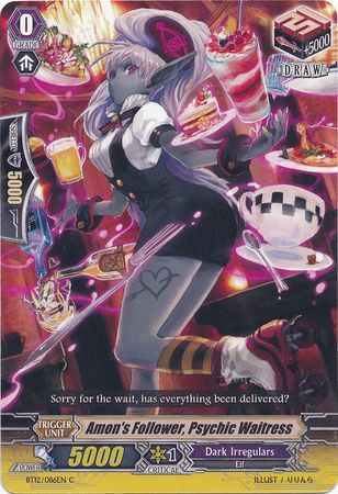 Amon s Follower Psychic Waitress BT12 086EN Common C Vol 12 Binding Force of the Black Rings Singles Amon s Follower Psychic Waitress BT12 086EN Common C Vol 12 Binding Force of the Black Rings Singles