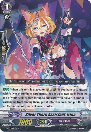 Silver Thorn Assistant Irina BT12 092EN Common C Silver Thorn Assistant Irina BT12 092EN Common C