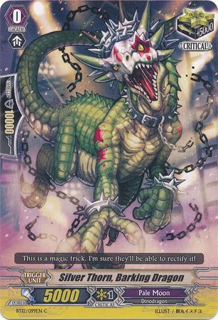 Silver Thorn Barking Dragon BT12 099EN Common C Vol 12 Binding Force of the Black Rings Singles Silver Thorn Barking Dragon BT12 099EN Common C Vol 12 Binding Force of the Black Rings Singles