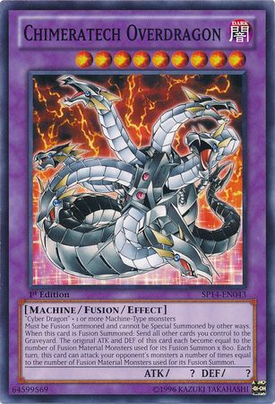 Chimeratech Overdragon SP14 EN043 Common 1st Edition Chimeratech Overdragon SP14 EN043 Common 1st Edition