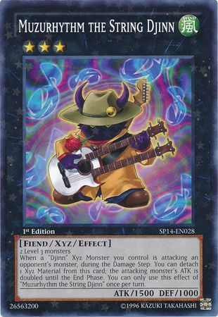 MUZURHYTHM THE STRING DJINN SP14-EN028 1st EDITION 2014 SERIES STARFOIL RARE YTCG