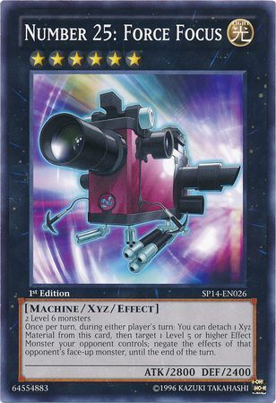 Number 25 Force Focus SP14 EN026 Common 1st Edition Star Pack 2014 1st Edition Singles Number 25 Force Focus SP14 EN026 Common 1st Edition Star Pack 2014 1st Edition Singles