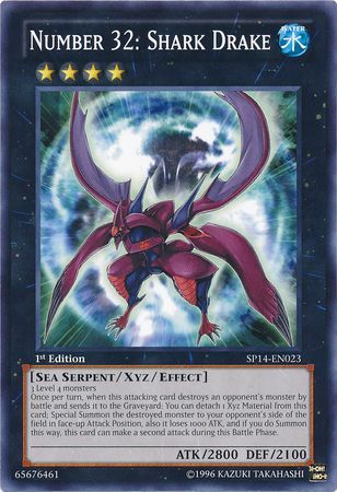 Number 32 Shark Drake SP14 EN023 Common 1st Edition Number 32 Shark Drake SP14 EN023 Common 1st Edition