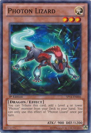 PHOTON LIZARD SP14-EN006 1st EDITION 2014 SERIES STARFOIL RARE YTCG