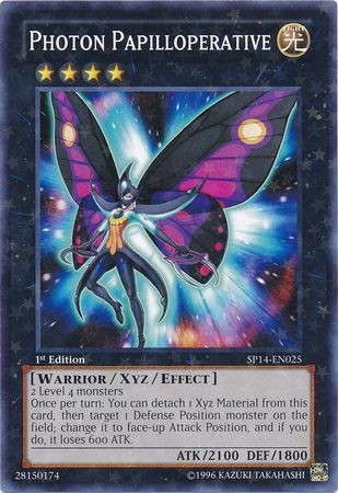 Photon Papilloperative SP14 EN025 Starfoil Rare 1st Edition Photon Papilloperative SP14 EN025 Starfoil Rare 1st Edition