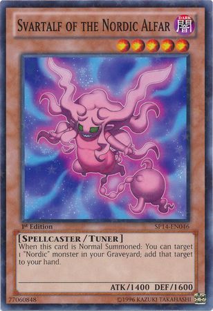 SVARTALF OF THE NORDIC ALFAR SP14-EN046 1st EDITION 2014 SERIES STARFOIL RARE YTCG